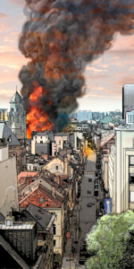 Fire in Brussels